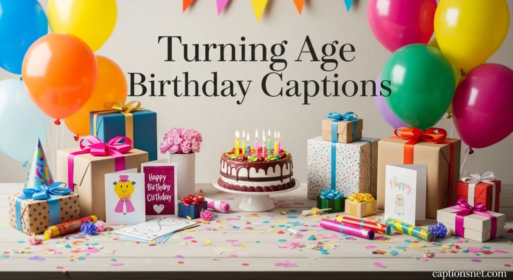 Turning Age Birthday Captions