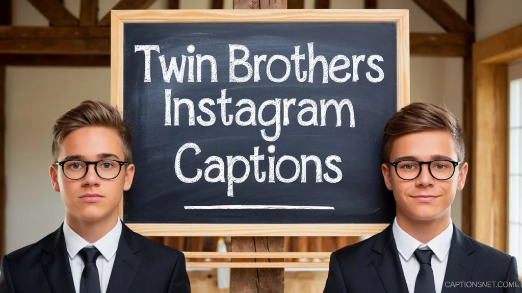 Twin Brothers Instagram Captions