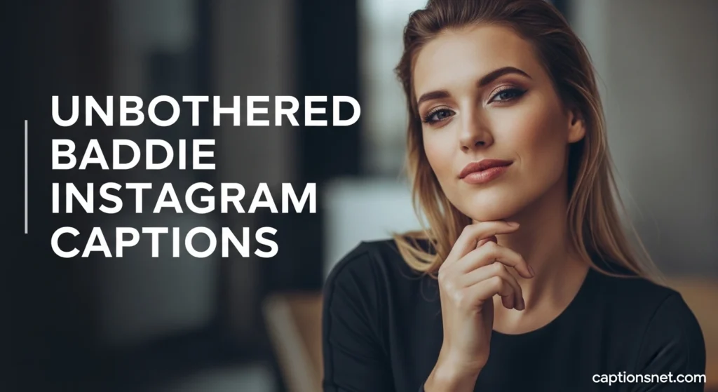 Unbothered Baddie Instagram Captions