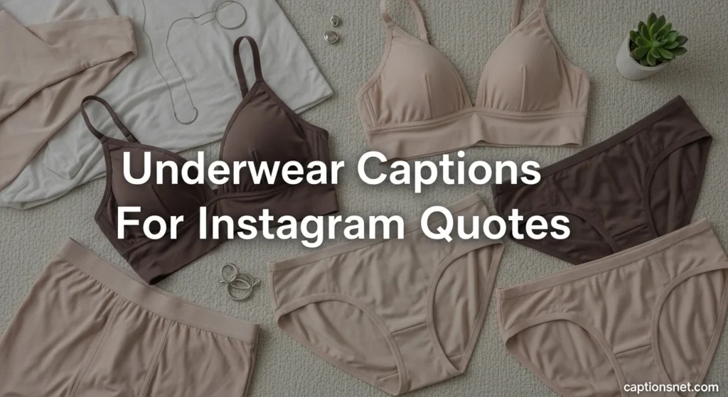 Underwear Captions For Instagram Quotes