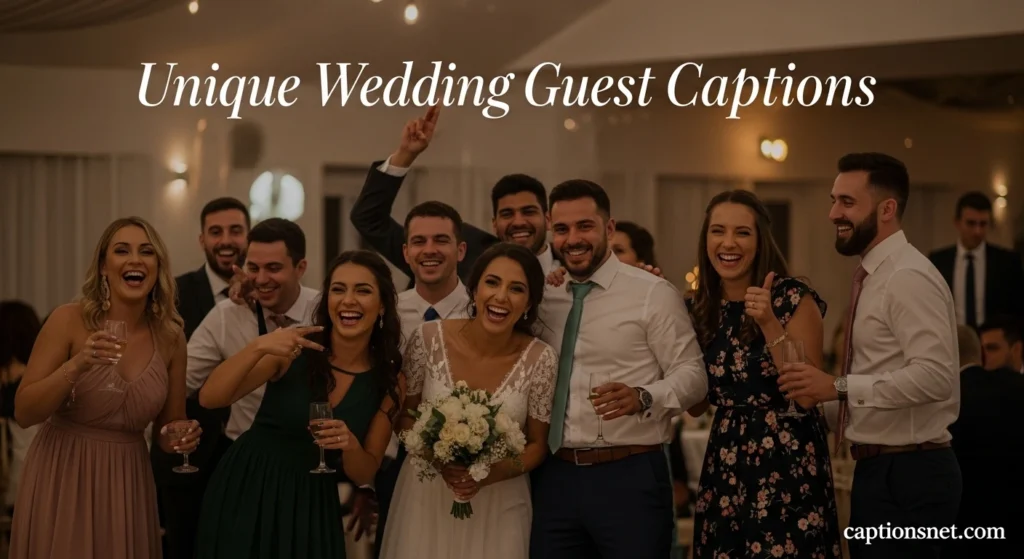 Unique Wedding Guest Captions