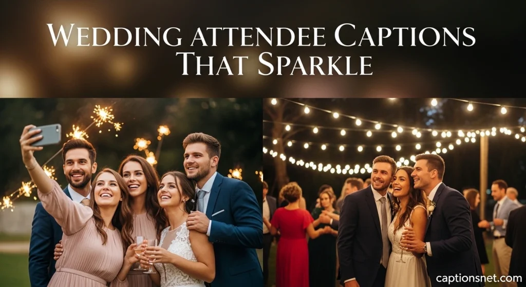 Wedding Attendee Captions That Sparkle
