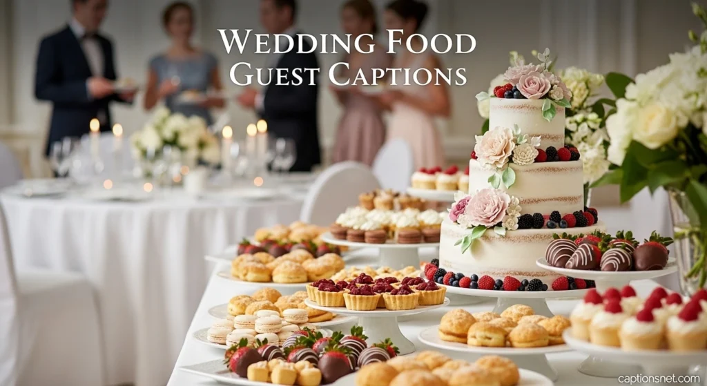 Wedding Food Guest Captions
