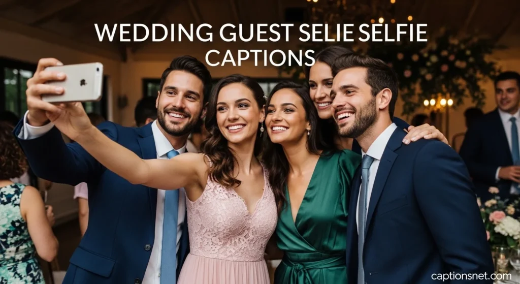 Wedding Guest Selfie Captions
