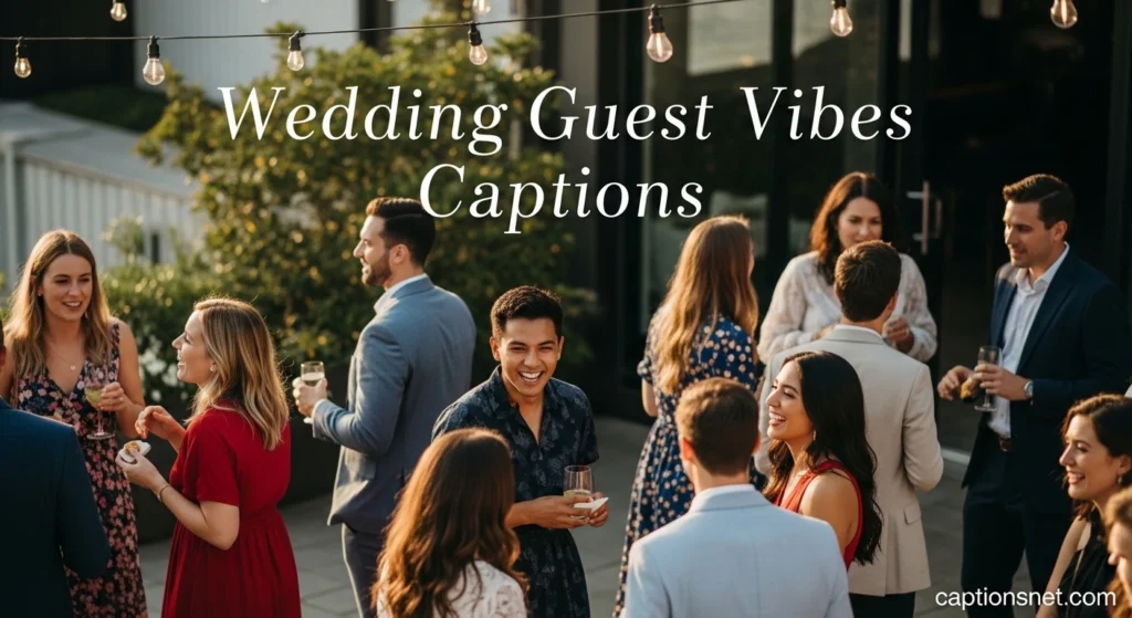 Wedding Guest Vibes Captions