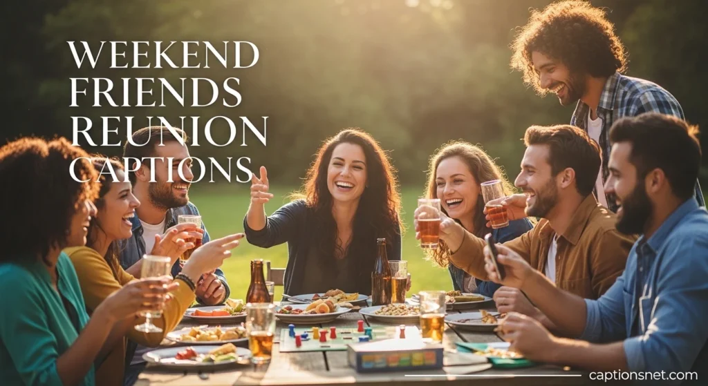 Weekend Friends Reunion Captions