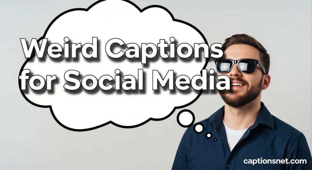Weird Captions for Social Media