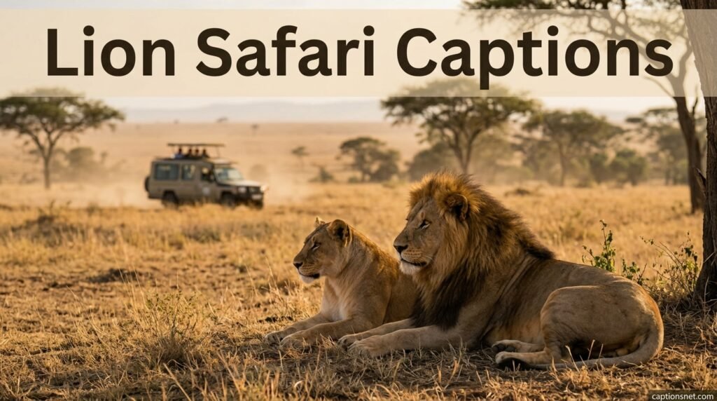 Lion Safari Captions