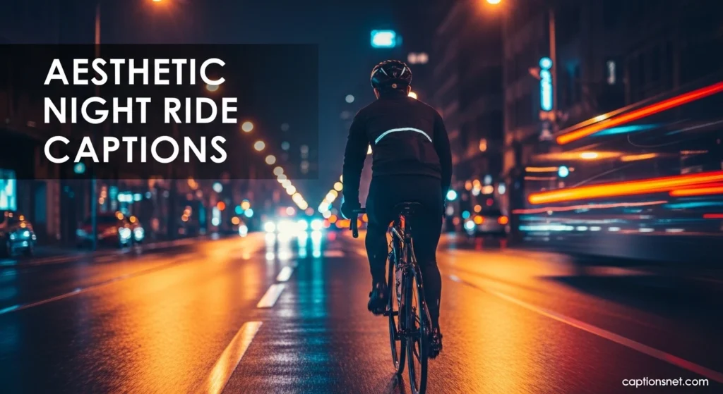 Aesthetic Night Ride Captions