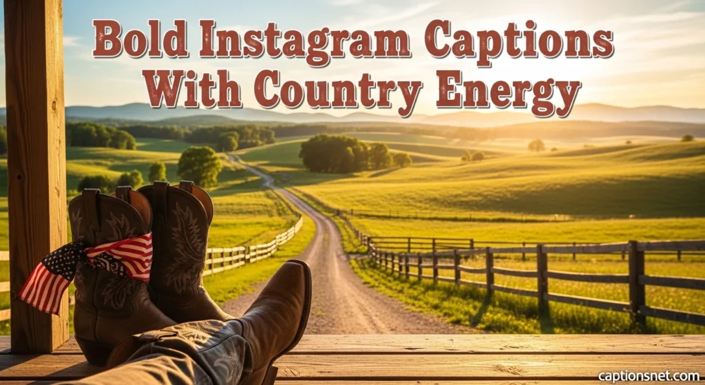 Bold Instagram Captions With Country Energy
