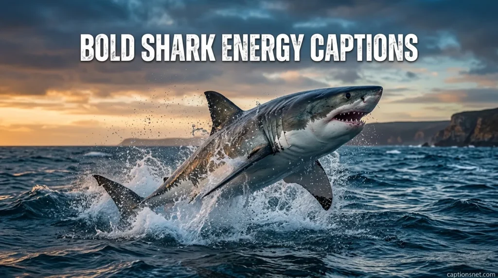 Bold Shark Energy Captions