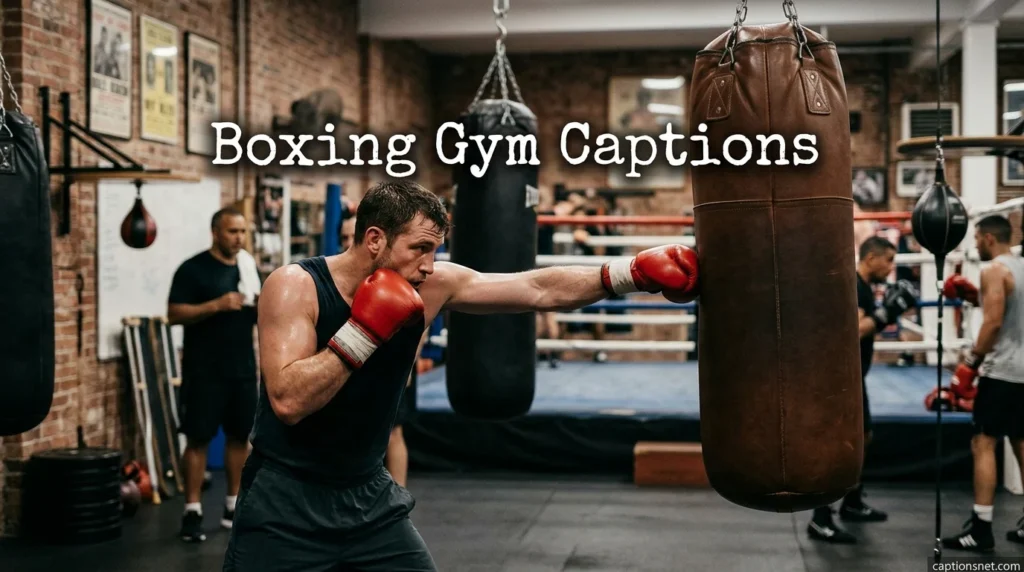 Boxing Gym Captions