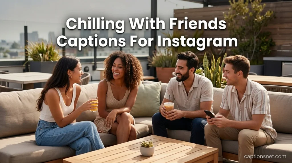 Chilling With Friends Captions For Instagram