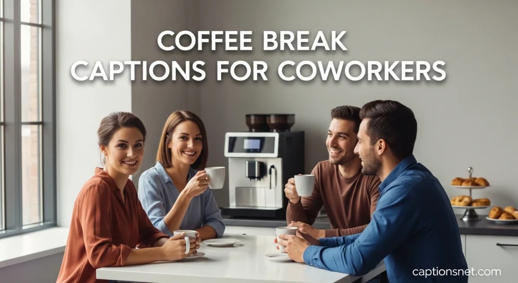 coffee break captions for coworkers