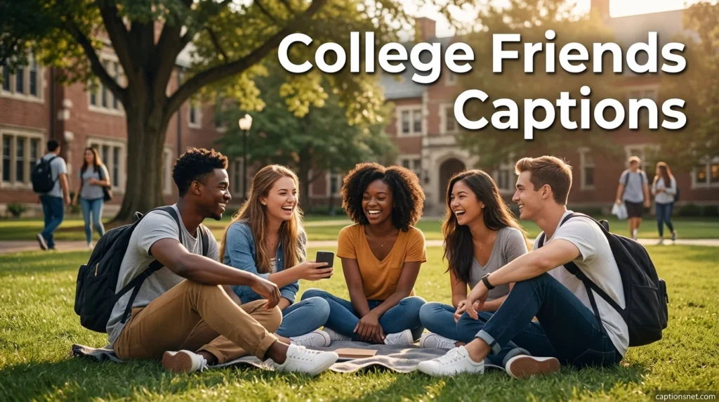 College Friends Captions