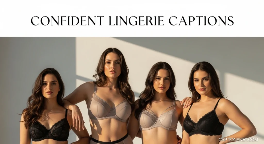 Confident Lingerie Captions
