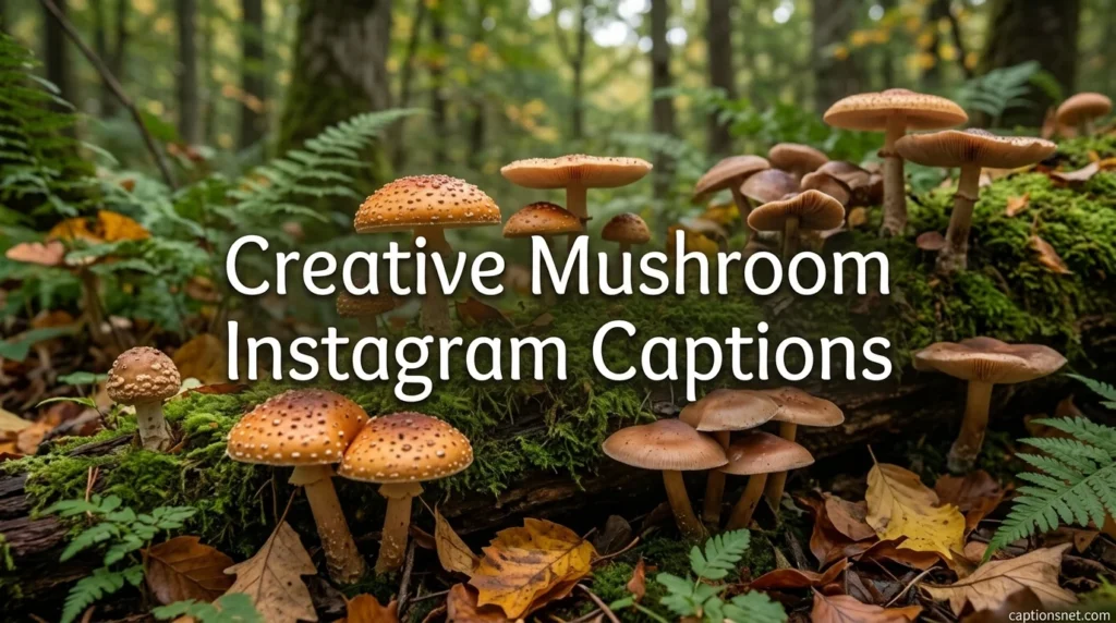 Creative Mushroom Instagram Captions