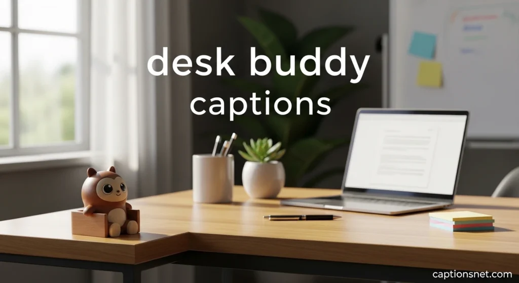 desk buddy captions