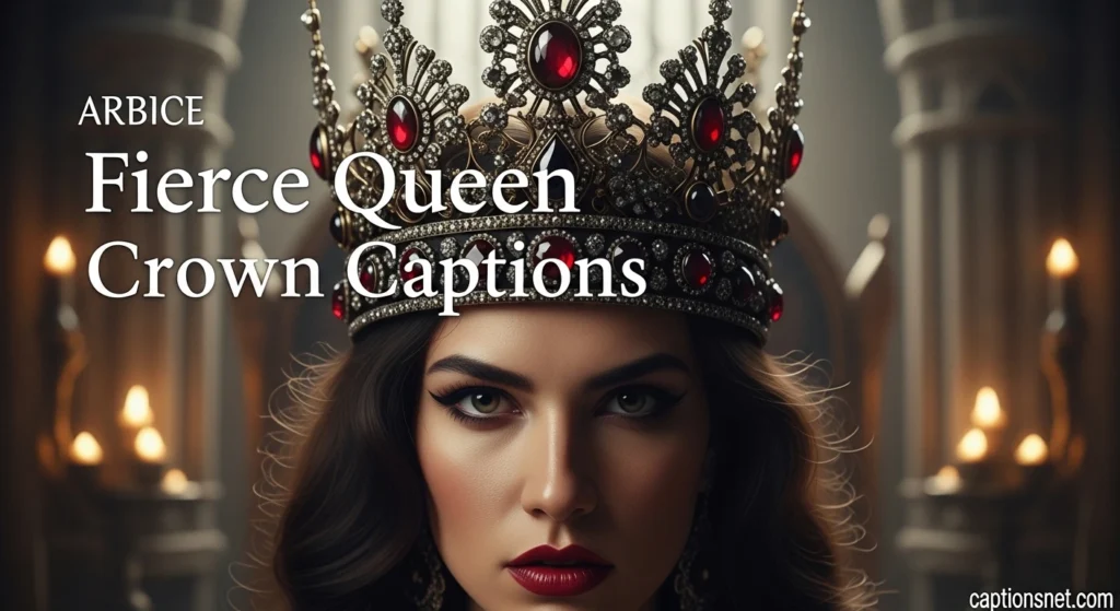 Fierce Queen Crown Captions