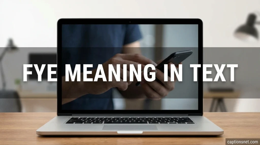 fye meaning in text