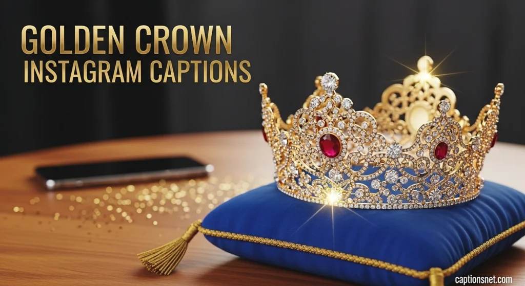 Golden Crown Instagram Captions