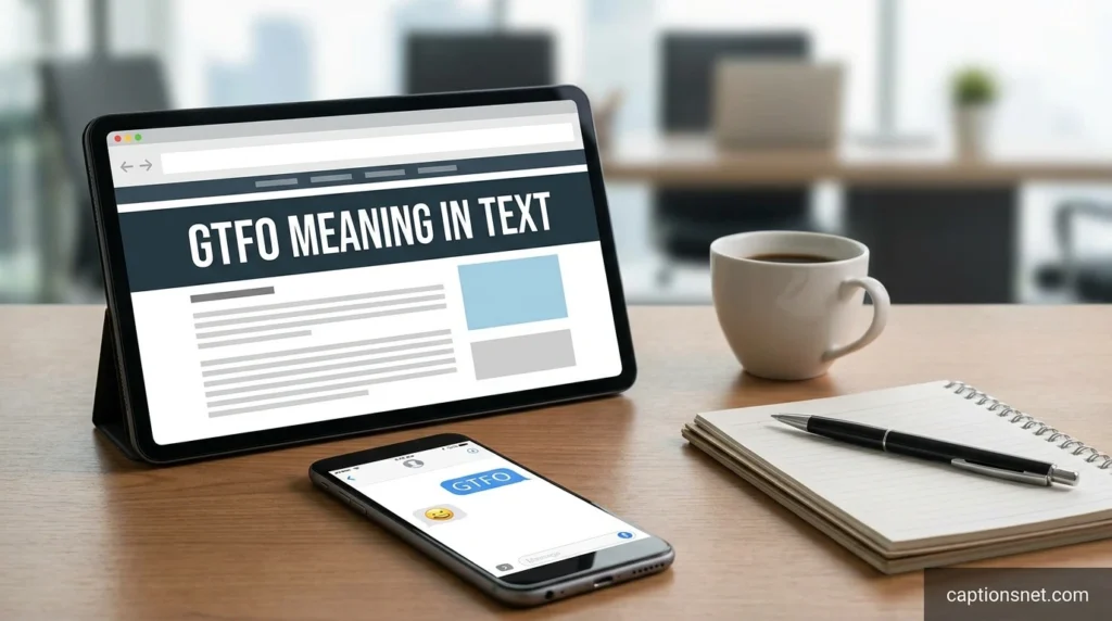 GTFO Meaning in Text