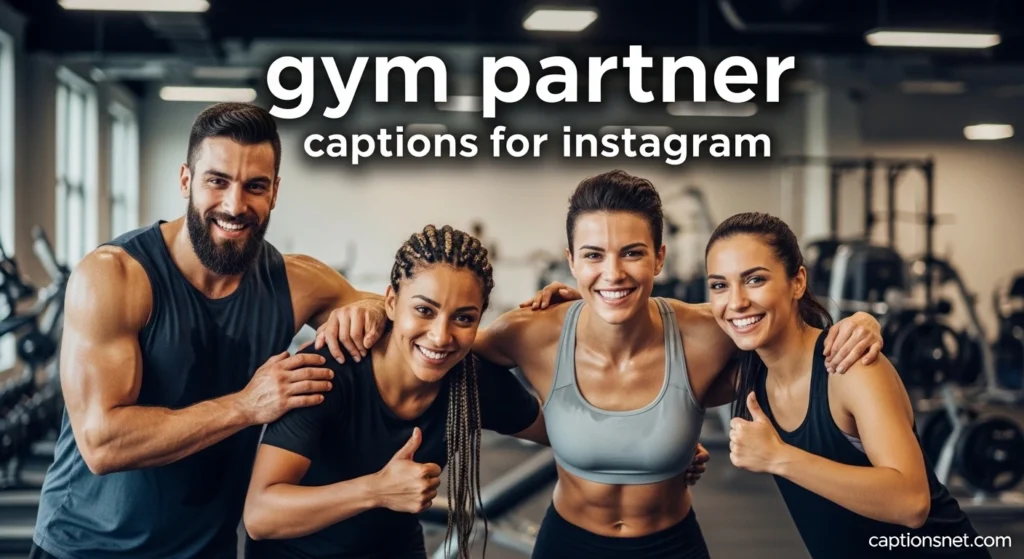 gym partner captions for instagram