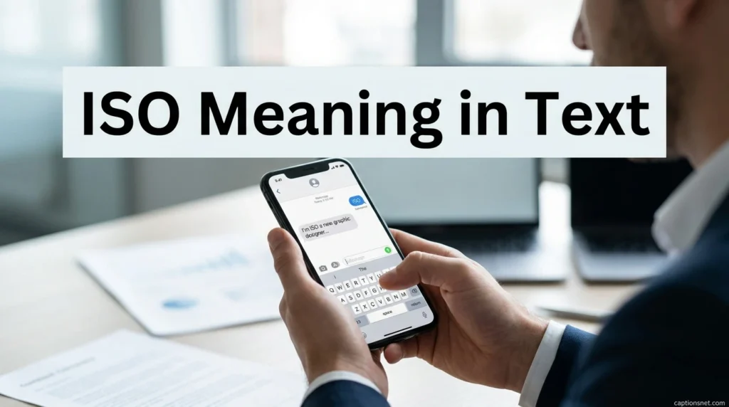 ISO Meaning in Text