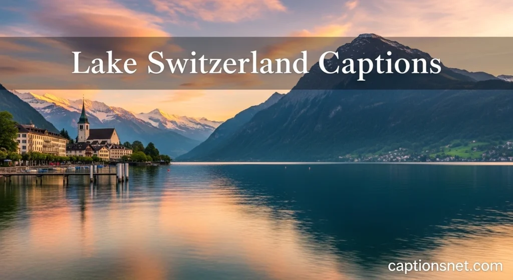Lake Switzerland Captions