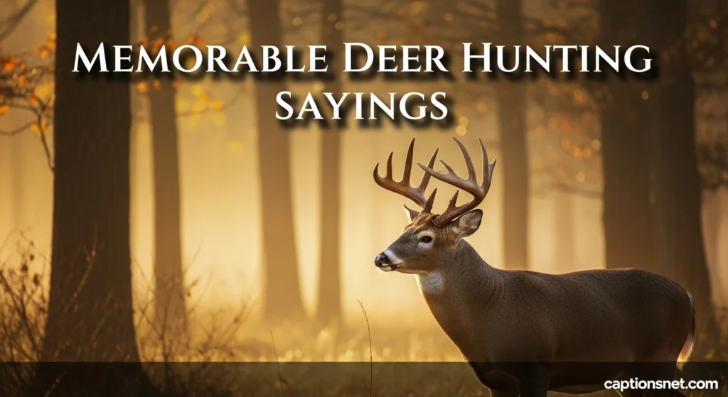 Memorable Deer Hunting Sayings