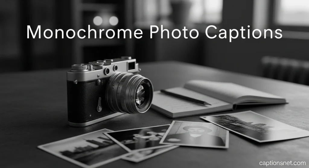 Monochrome Photo Captions