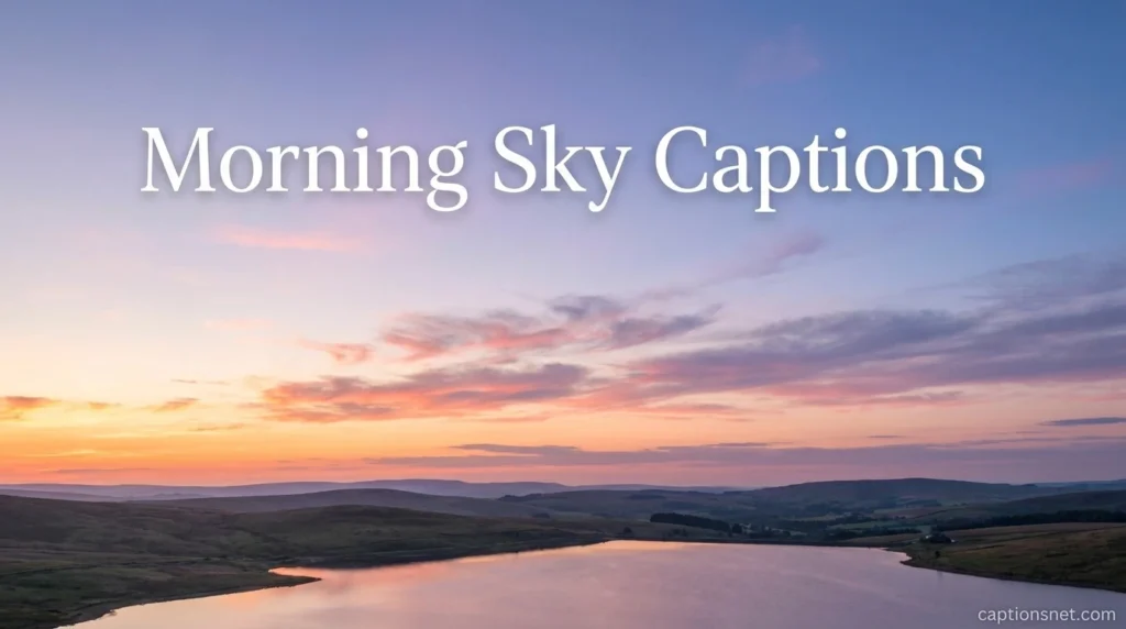 Morning Sky Captions