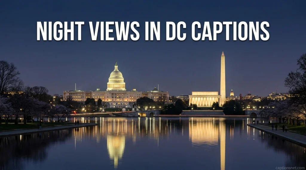 Night Views In Dc Captions