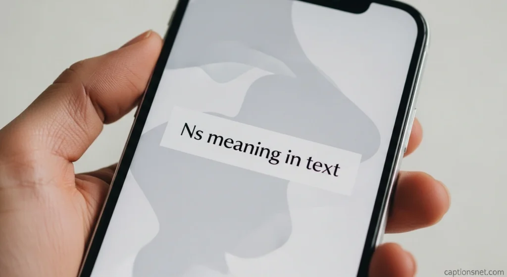 ns meaning in text