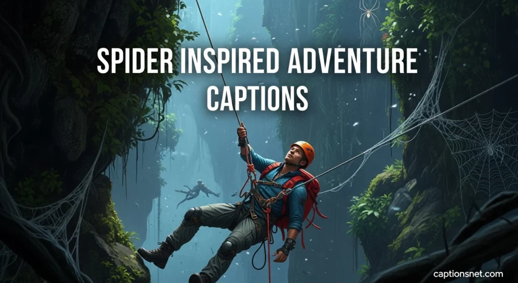 Spider Inspired Adventure Captions