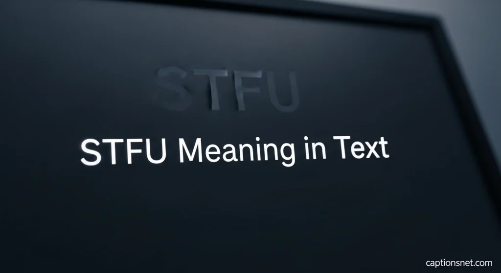 STFU Meaning in Text
