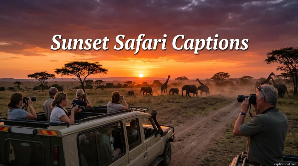 Sunset Safari Captions
