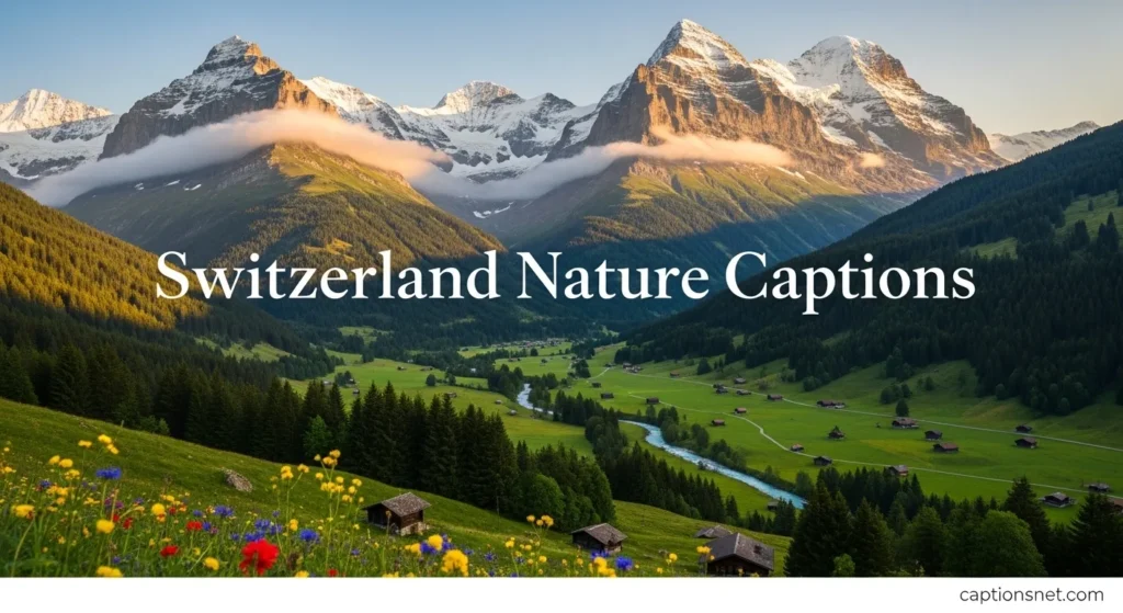 Switzerland Nature Captions