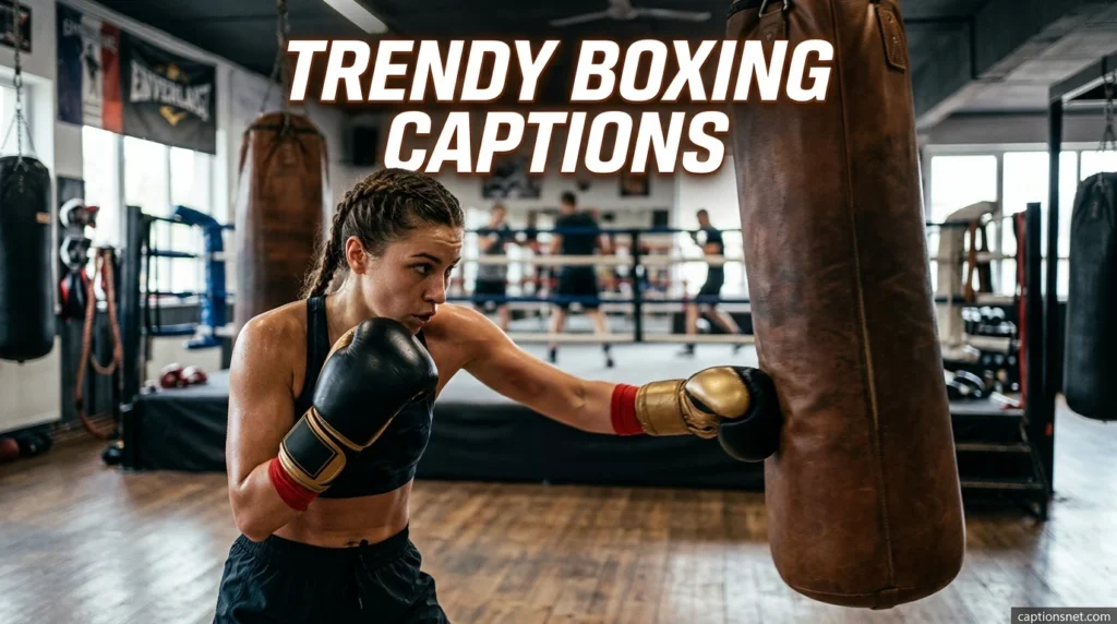 Trendy Boxing Captions