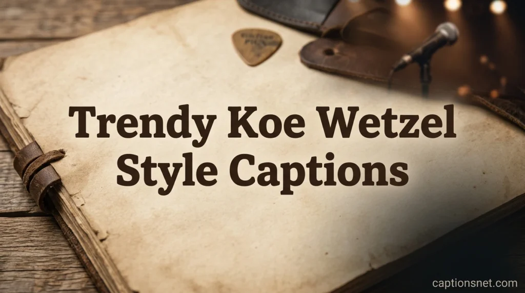 Trendy Koe Wetzel Style Captions