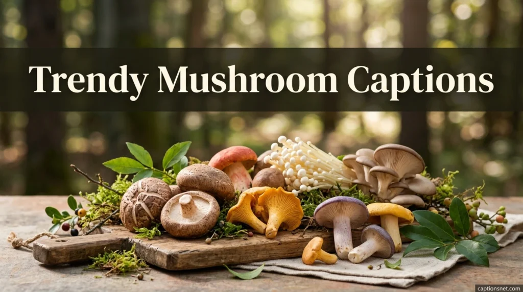 Trendy Mushroom Captions