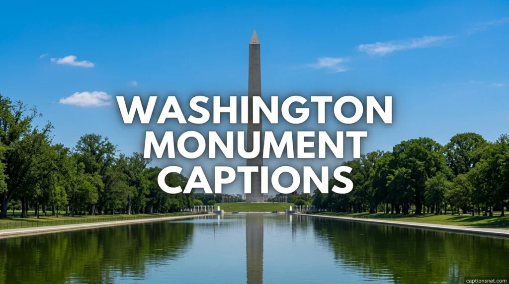 Washington Monument Captions