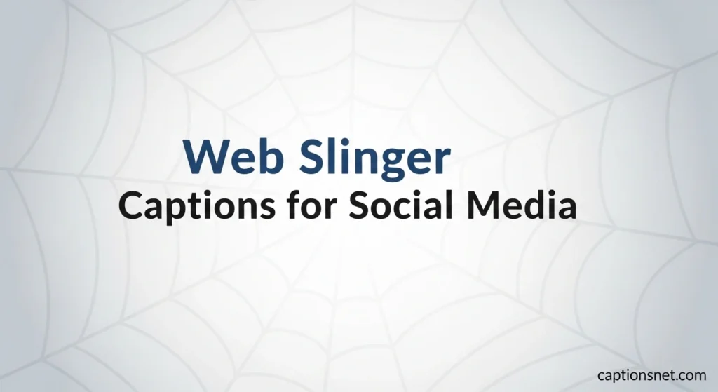 Web Slinger Captions for Social Media
