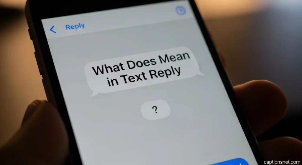 What Does Mean in Text Reply
