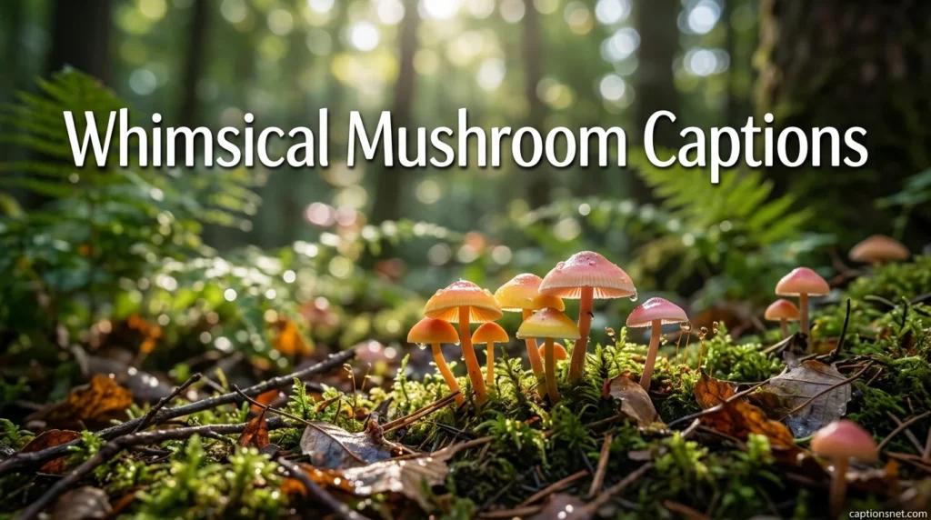 Whimsical Mushroom Captions