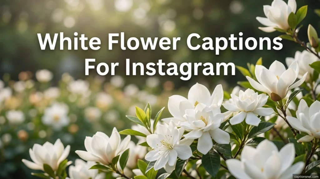 White Flower Captions For Instagram