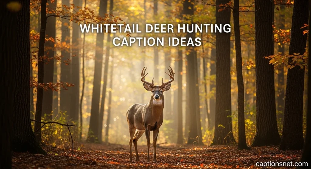 Whitetail Deer Hunting Caption Ideas