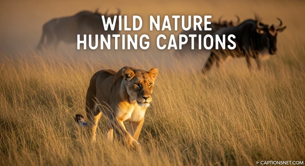 Wild Nature Hunting Captions