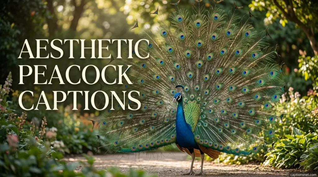 Aesthetic Peacock Captions