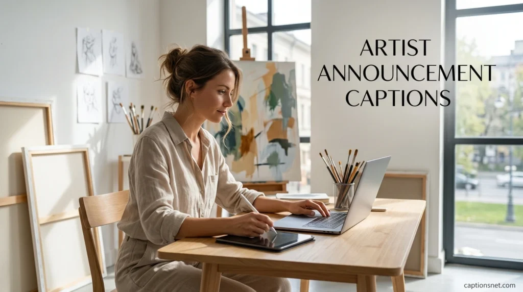 Artist Announcement Captions